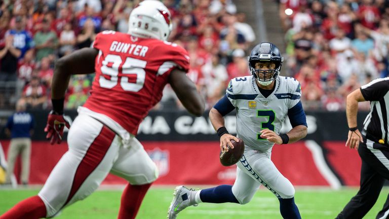 Gunter registered three sacks while playing for the Arizona  Cardinals in 2019