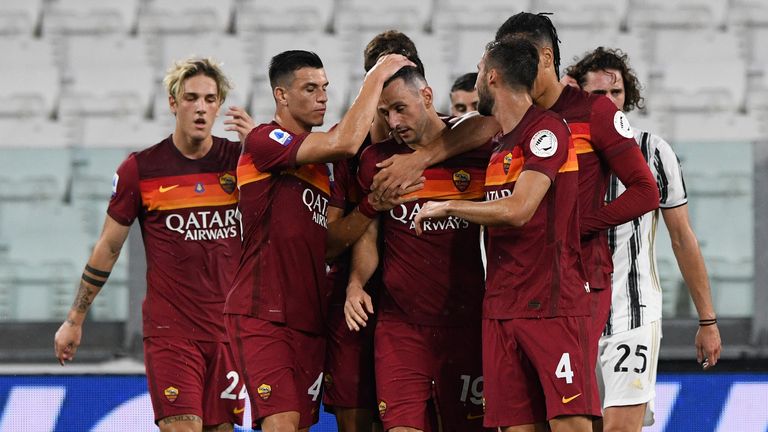 Juventus' defeat to Roma meant they were only a single point ahead of Inter