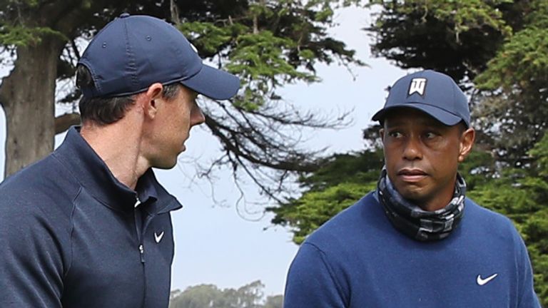 Rory McIlroy and Tiger Woods