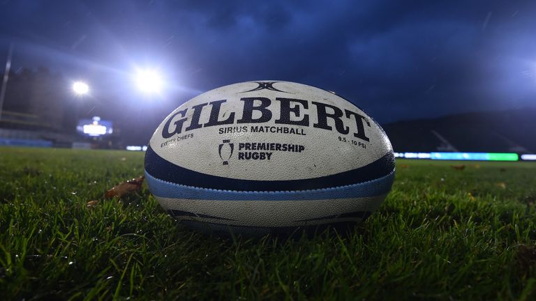 General view of rugby union ball - Premiership Rugby