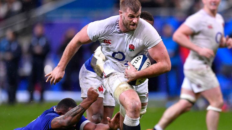 Kruis in action for England against France in the Six Nations