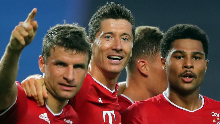 Robert Lewandowski and a Serge Gnabry double put Bayern Munich into the Champions League final