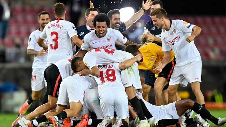 Sevilla have won the Europa League after beating Inter Milan in the final