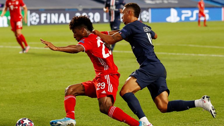 Thilo Kehrer was fortunate to not concede a penalty on Kingsley Coman