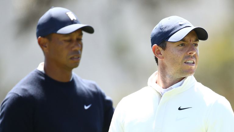 Rory McIlroy and Tiger Woods