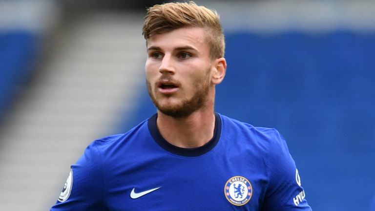 Timo Werner made his first Chelsea appearance in a pre-season friendly at Brighton