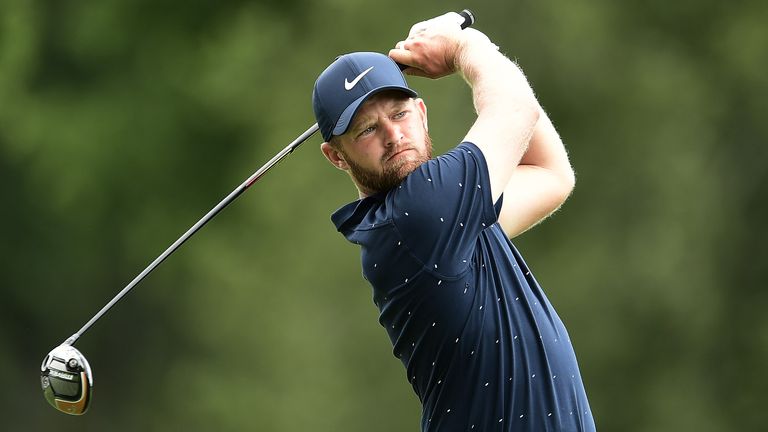 Tom Lewis during the final round of the WGC-FedEx St Jude Invitational