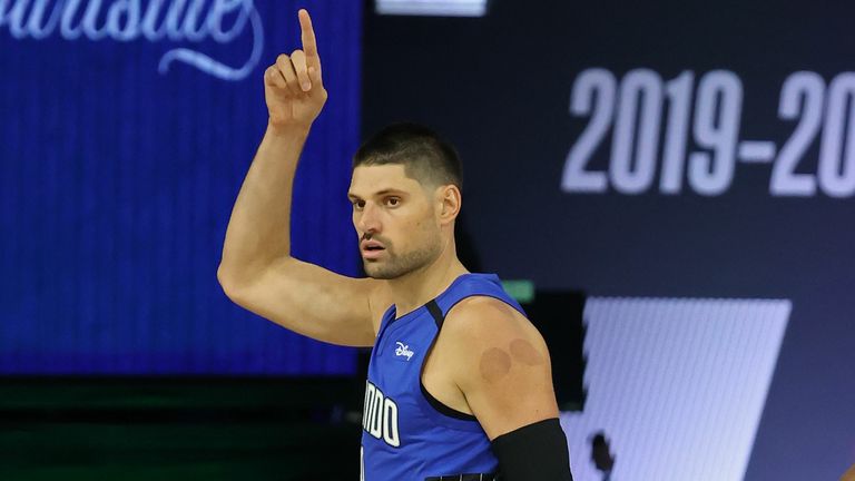 Nikola Vucevic of the Orlando Magic