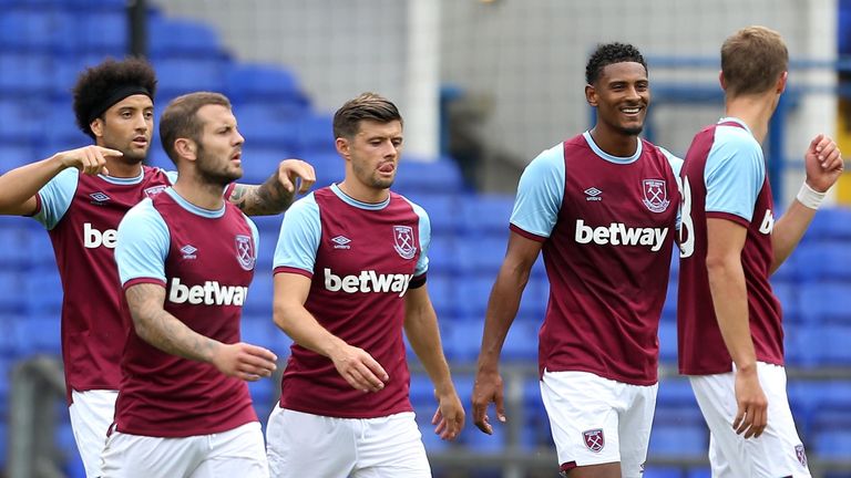 Sebastian Haller scored a hat-trick for West Ham in a pre-season game against Ipswich