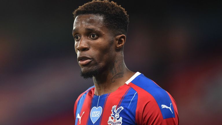 Wilfried Zaha scored four goals in 39 appearances across all competitions in the 2019/20 season for Crystal Palace