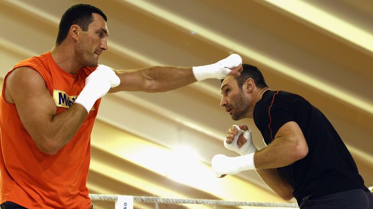 Wladimir and Vitali promised to never fight... but they did spar