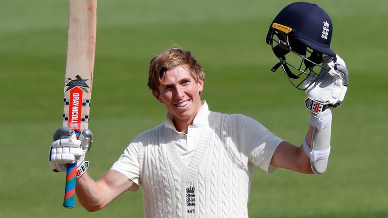 Zak Crawley turned his maiden Test hundred into a double during England's Test against Pakistan at the Ageas Bowl