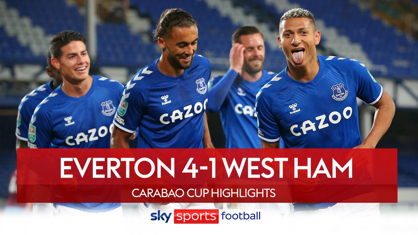 Everton 41 West Ham United Dominic CalvertLewin continues hot streak