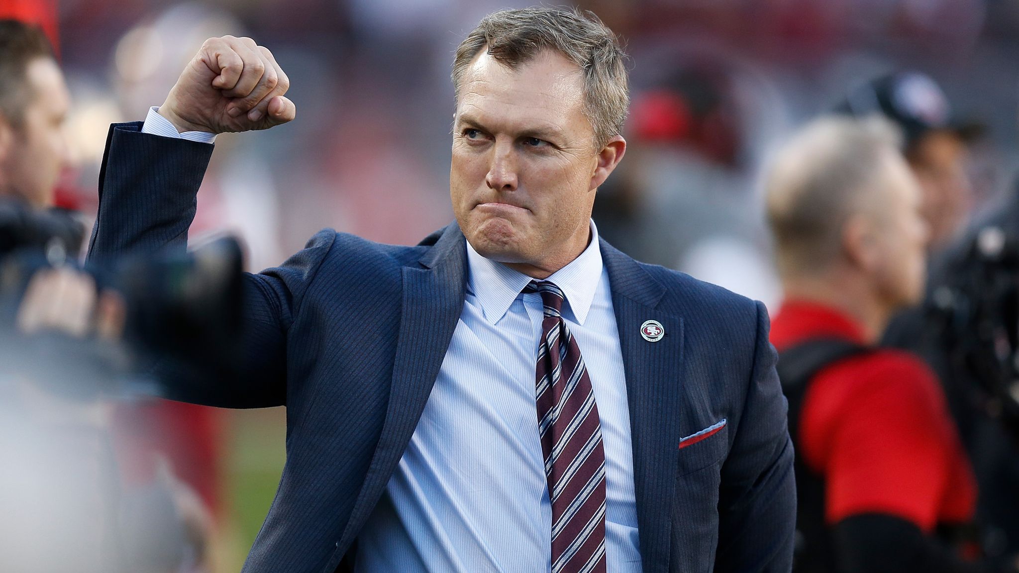 49ers John Lynch speaks on hard hit, national anthem