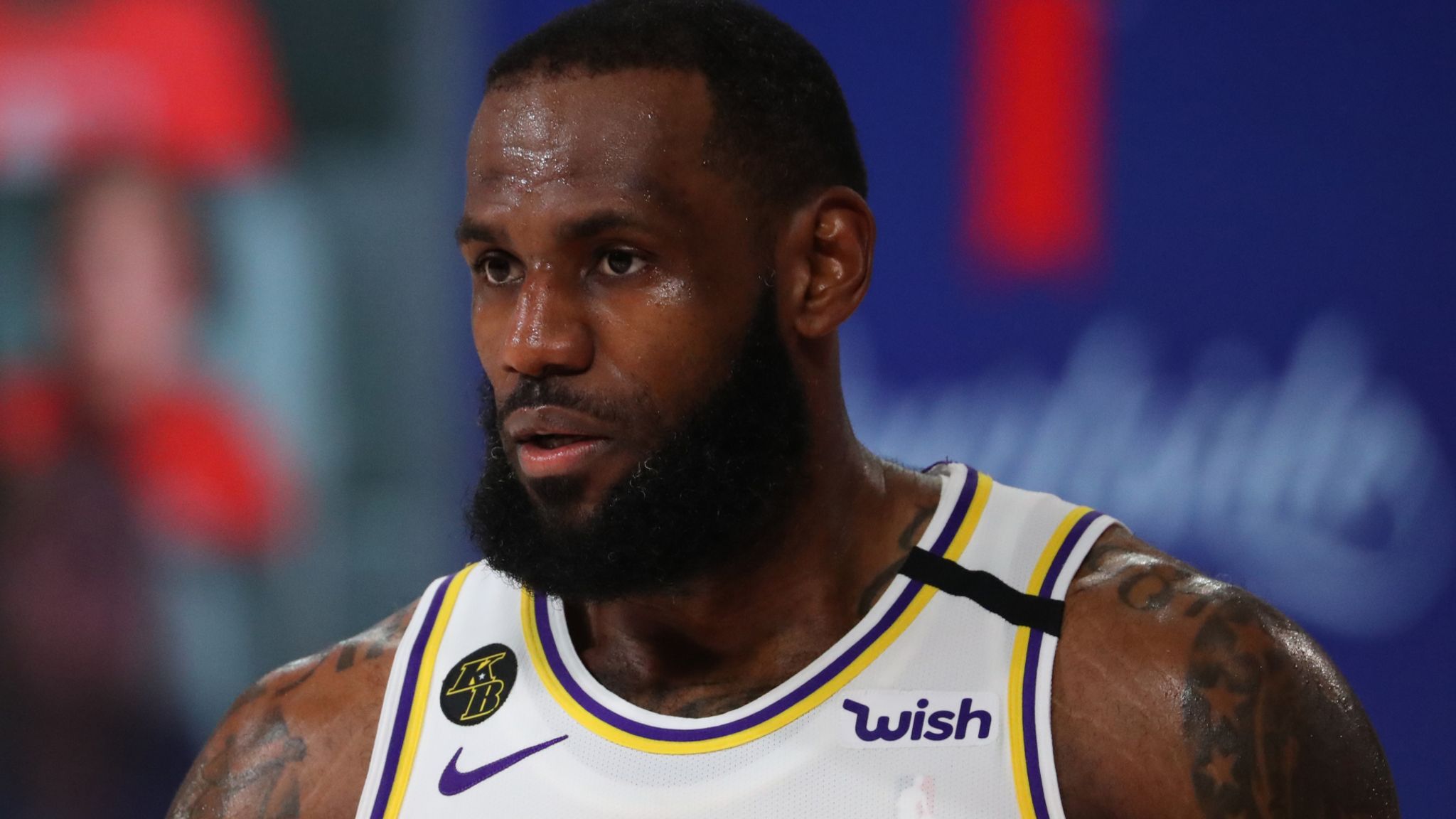 lebron lakers white