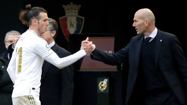 Image of Real Madrid boss Zinedine Zidane has praised the achievements of Gareth Bale