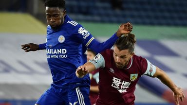 Image of Wilfred Ndidi picked up the injury in the Premier League victory over Burnley