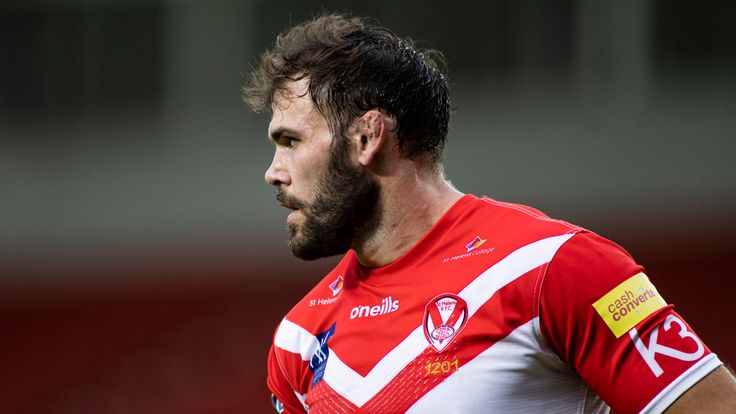 Picture by Isabel Pearce/SWpix.com - 11/09/2020 - Rugby League - Betfred Super League - St Helens v Hull KR - The Totally Wicked Stadium, Langtree Park, St Helens, England - Alex Walmsley of St Helens.