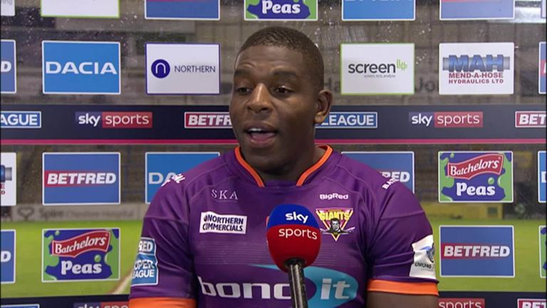 Huddersfield's Jermaine McGillvary scored a hat-trick of tries against Castleford.