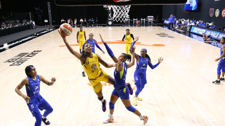 Candace Parker records HISTORIC 19 PTS, 18 REB double-double in