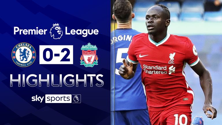Chelsea 0-2 Liverpool: Sadio Mane strikes twice after Andreas Christensen sent off | Football | Sky Sports