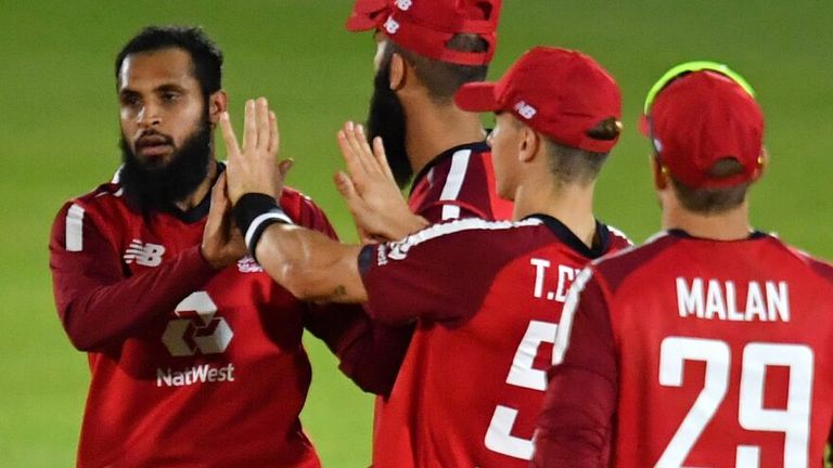 Adil Rashid, England, T20I vs Australia at Ageas Bowl