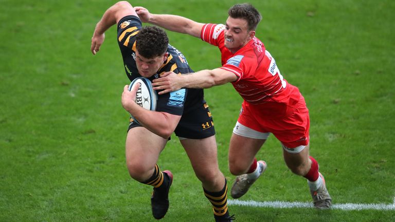 Alfie Barbeary produced an eye-catching display for Wasps