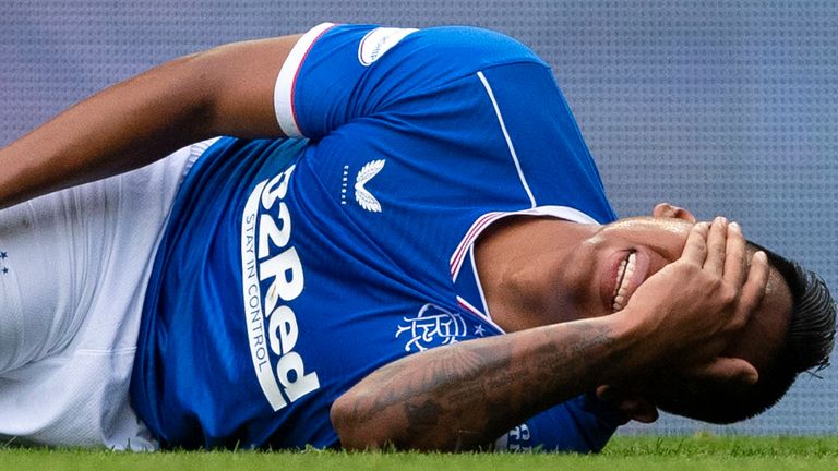 Alfredo Morelos was one of four players injured for Rangers