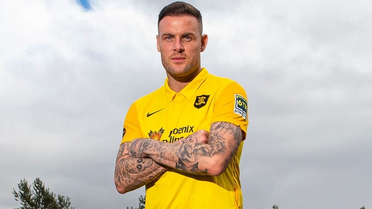Anthony Stokes after signing for Livingston
