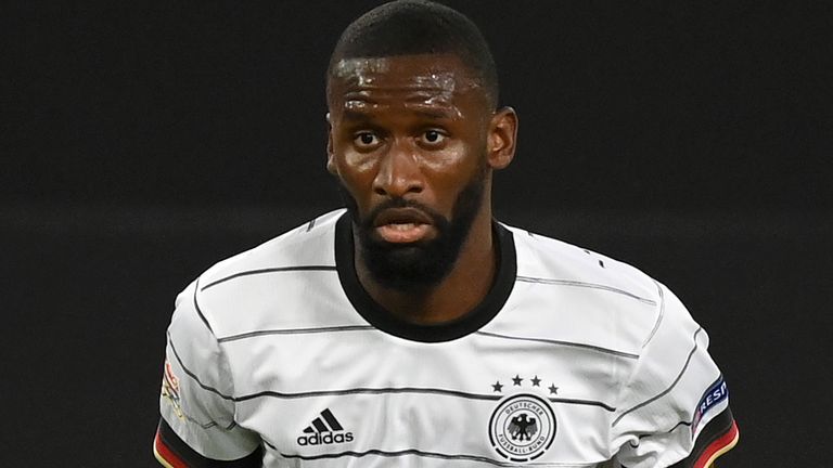 Antonio Rudiger started both of Germany's Nations League matches earlier in September