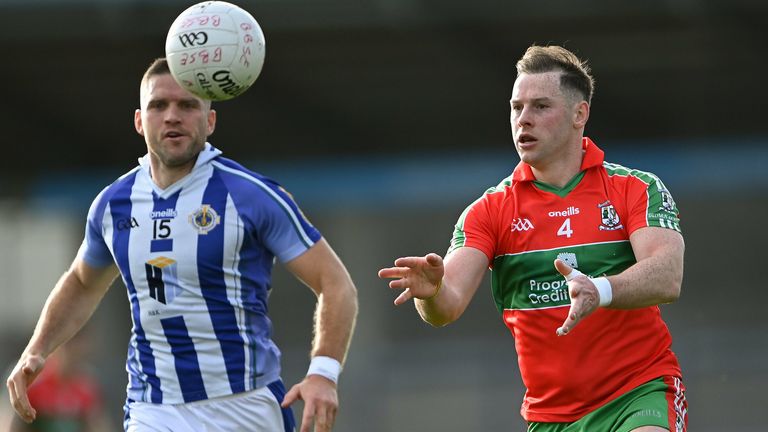hilly McMahon of Ballymun Kickhams in action against Conal Keaney of Ballyboden St Enda's