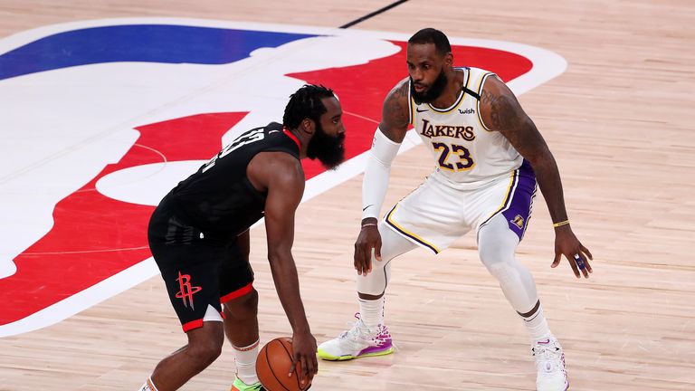 Highlights of Game 3 of the Western Conference semi-final series between the Los Angeles Lakers and the Houston Rockets.
