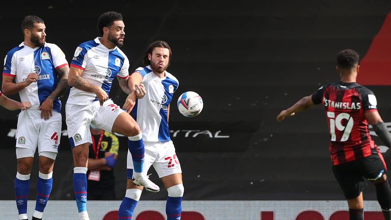 Bournemouth beat Blackburn 3-2 in their first game back in the Championship since the 2014/15 season.