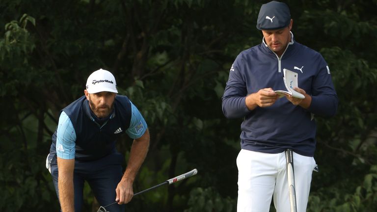 Bryson DeChambeau and Dustin Johnson