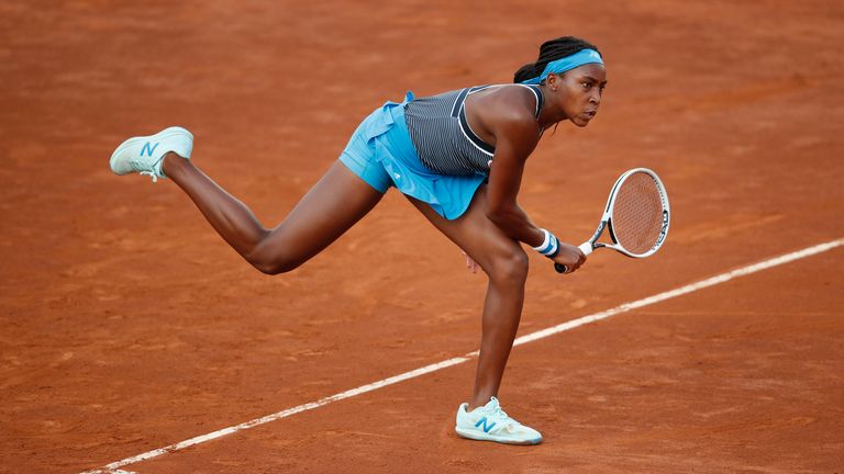 Coco Gauff at the Italian Open