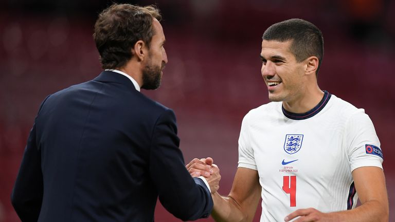 Wolves defender Conor Coady looked composed throughout his England debut