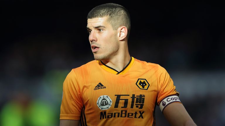 Wolves' Conor Coady in action against Tottenham