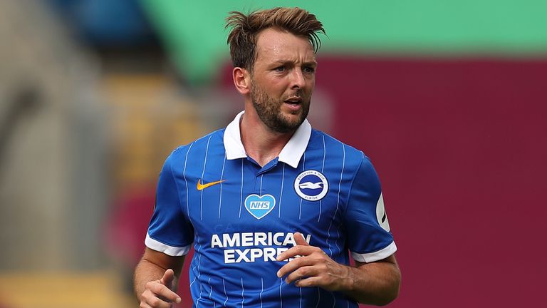 Dale Stephens featured for Brighton in their 2-1 win at Burnley on the final day of last season