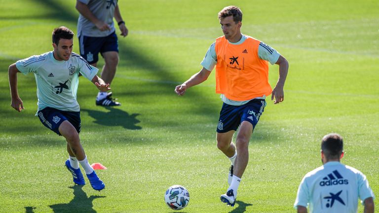 Diego Llorente in Spain training in September 