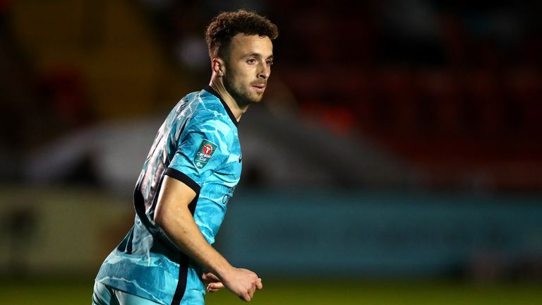 Diogo Jota made his Liverpool debut in their 7-2 thrashing of Lincoln in the Carabao Cup
