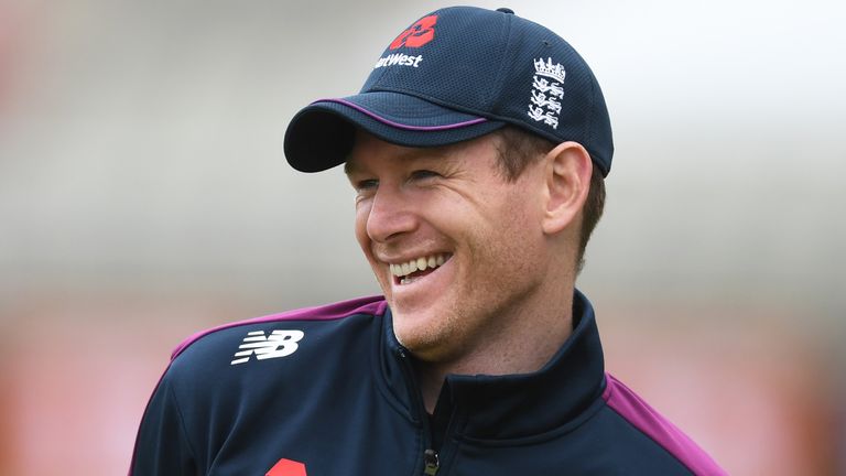 Captain Eoin Morgan received a card from his team-mates and spoke to his family on Facetime on the morning of his birthday