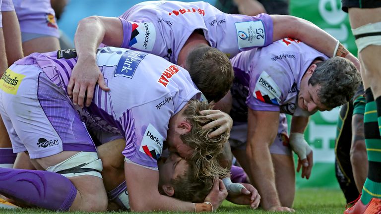 Exeter are into the Champions Cup semi-finals for the first time in their history after beating Northampton 