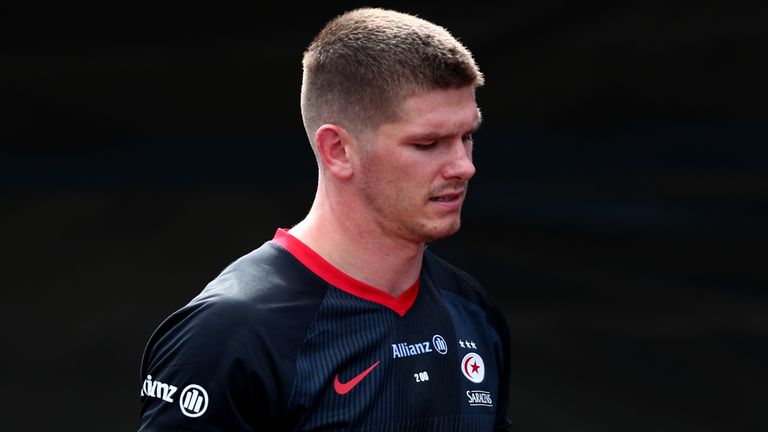 Owen Farrell was sent off for a high tackle in Saracens' loss to Wasps