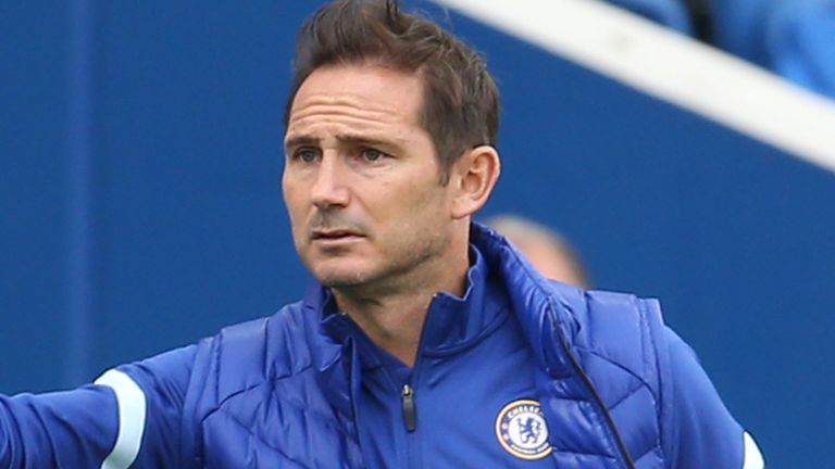 Chelsea head coach Frank Lampard
