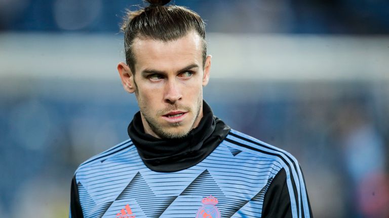 Gareth Bale during a match between Real Madrid and Celta Vigo at the Santiago Bernabeu on February 16, 2020