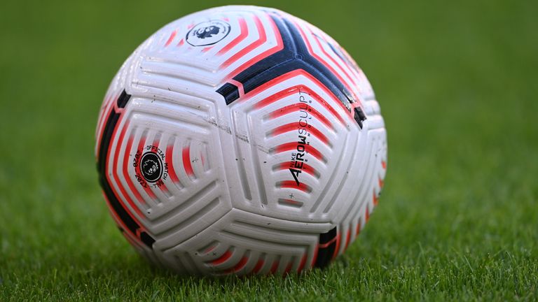 SHEFFIELD, ENGLAND - SEPTEMBER 14: A detailed view of a match ball during the Premier League match between Sheffield United and Wolverhampton Wanderers at Bramall Lane on September 14, 2020 in Sheffield, England. (Photo by Laurence Griffiths/Getty Images)