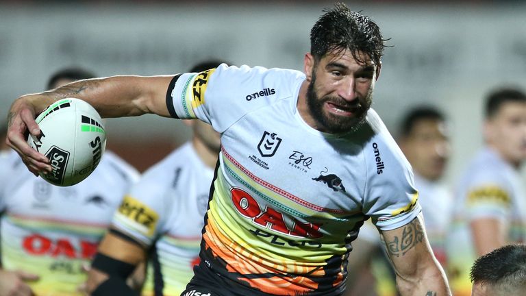 James Tamou leads the Panthers as they go for a third premiership