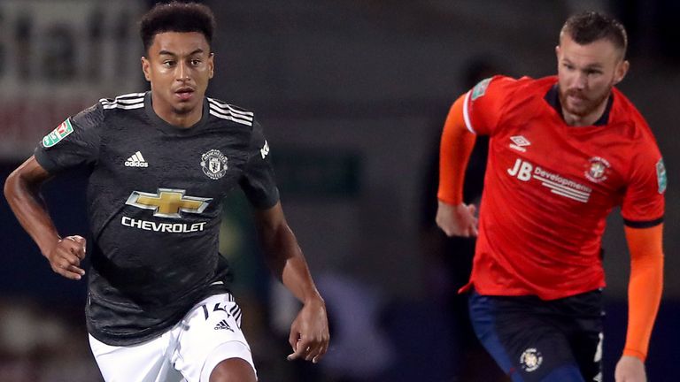Jesse Lingard started for Manchester United against Luton in the Carabao Cup