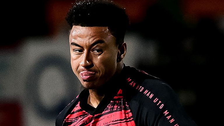 Jesse Lingard made his first start of the season in the Carabao Cup win at Luton
