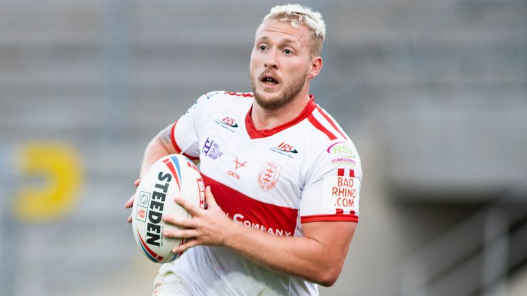 Picture by Isabel Pearce/SWpix.com - 03/09/2020 - Rugby League - Betfred Super League - Hull KR v Wigan Warriors - Emerald Headingley Stadium, Leeds, England -  Jordan Abdull of Hull KR.